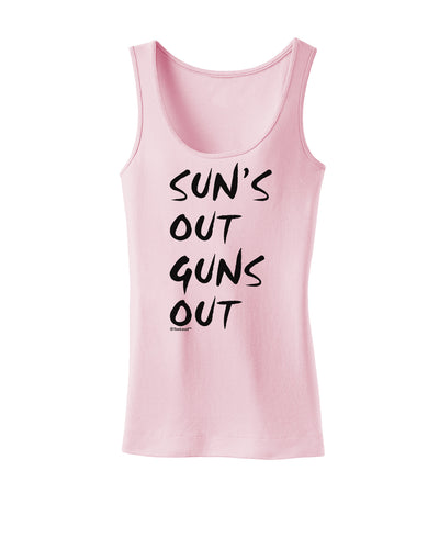 Suns Out Guns Out Womens Tank Top-Womens Tank Tops-TooLoud-SoftPink-X-Small-Davson Sales