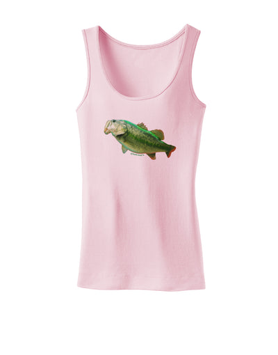 Big Bass Fish Womens Tank Top-Womens Tank Tops-TooLoud-SoftPink-X-Small-Davson Sales