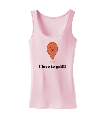 I Love to Grill Womens Tank Top-Womens Tank Tops-TooLoud-SoftPink-X-Small-Davson Sales