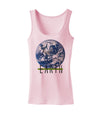 Planet Earth Text Womens Petite Tank Top-TooLoud-SoftPink-X-Small-Davson Sales