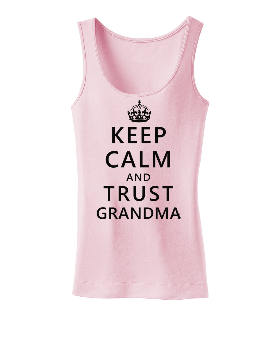 Keep Calm and Trust Grandma Womens Tank Top-Womens Tank Tops-TooLoud-White-X-Small-Davson Sales