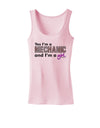 TooLoud Yes I am a Mechanic Girl Womens Petite Tank Top-TooLoud-SoftPink-X-Small-Davson Sales