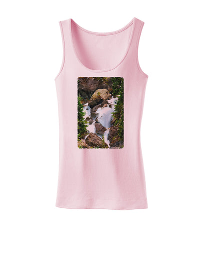 TooLoud Waterfall Watercolor Womens Tank Top-Womens Tank Tops-TooLoud-SoftPink-X-Small-Davson Sales