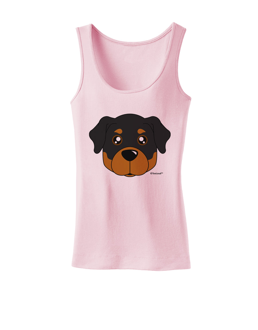 Cute Rottweiler Dog Womens Tank Top by TooLoud-Womens Tank Tops-TooLoud-White-X-Small-Davson Sales