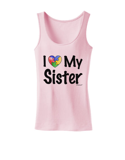 I Heart My Sister - Autism Awareness Womens Tank Top by TooLoud-Womens Tank Tops-TooLoud-SoftPink-X-Small-Davson Sales