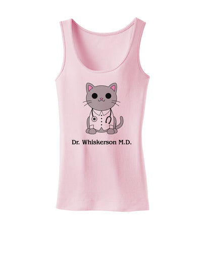 Dr Whiskerson MD - Cute Cat Design Womens Tank Top by TooLoud-Womens Tank Tops-TooLoud-SoftPink-X-Small-Davson Sales