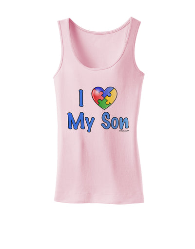 I Heart My Son - Autism Awareness Womens Tank Top by TooLoud-Womens Tank Tops-TooLoud-SoftPink-X-Small-Davson Sales