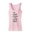 Keep Calm and Love Bees Color Womens Tank Top-Womens Tank Tops-TooLoud-SoftPink-X-Small-Davson Sales