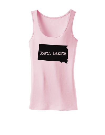 South Dakota - United States Shape Womens Tank Top by TooLoud-Womens Tank Tops-TooLoud-SoftPink-X-Small-Davson Sales