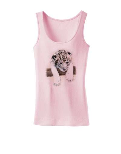 Leopard Cub Womens Tank Top-Womens Tank Tops-TooLoud-SoftPink-X-Small-Davson Sales