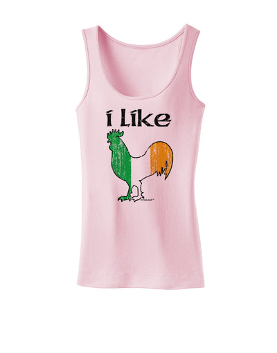 I Like Irish Rooster Silhouette Womens Tank Top by TooLoud-Womens Tank Tops-TooLoud-SoftPink-X-Small-Davson Sales