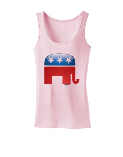 Republican Bubble Symbol Womens Petite Tank Top-TooLoud-SoftPink-X-Small-Davson Sales