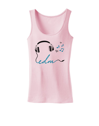 EDM Cord Blue Womens Tank Top-Womens Tank Tops-TooLoud-SoftPink-X-Small-Davson Sales