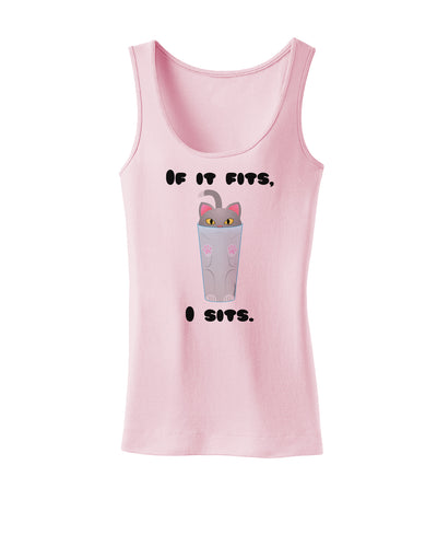 If It Fits - Cute Cat Design Womens Tank Top by TooLoud-Womens Tank Tops-TooLoud-SoftPink-X-Small-Davson Sales