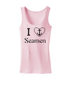 I Love Heart Anchor Seamen Womens Tank Top-Womens Tank Tops-TooLoud-SoftPink-X-Small-Davson Sales