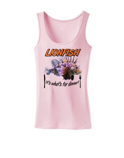 Lionfish - It's What's For Dinner Womens Tank Top-Womens Tank Tops-TooLoud-SoftPink-X-Small-Davson Sales