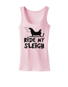 Ride My Sleigh BnW Womens Tank Top-Womens Tank Tops-TooLoud-SoftPink-X-Small-Davson Sales