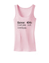 Error 404 Costume Distressed Womens Tank Top-Womens Tank Tops-TooLoud-SoftPink-X-Small-Davson Sales