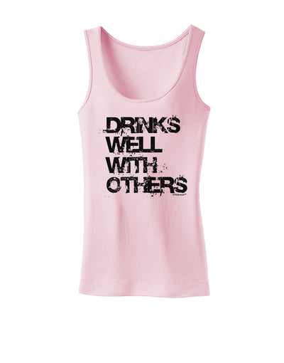 Drinks Well With Others Womens Tank Top by TooLoud-Womens Tank Tops-TooLoud-SoftPink-X-Small-Davson Sales