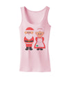 Cute Mr and Mrs Santa Claus Couple Christmas Womens Tank Top-Womens Tank Tops-TooLoud-SoftPink-X-Small-Davson Sales