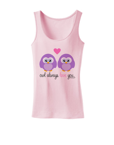 Owl Always Love You - Purple Owls Womens Tank Top by TooLoud-Womens Tank Tops-TooLoud-SoftPink-X-Small-Davson Sales