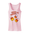 TooLoud Trick or Treat Cute Candy Corn Halloween Womens Tank Top-Womens Tank Tops-TooLoud-SoftPink-X-Small-Davson Sales