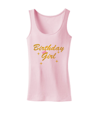 Birthday Girl Text Womens Petite Tank Top by TooLoud