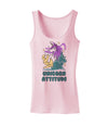 Unicorn Attitude Womens Petite Tank Top-Womens Tank Tops-TooLoud-SoftPink-X-Small-Davson Sales