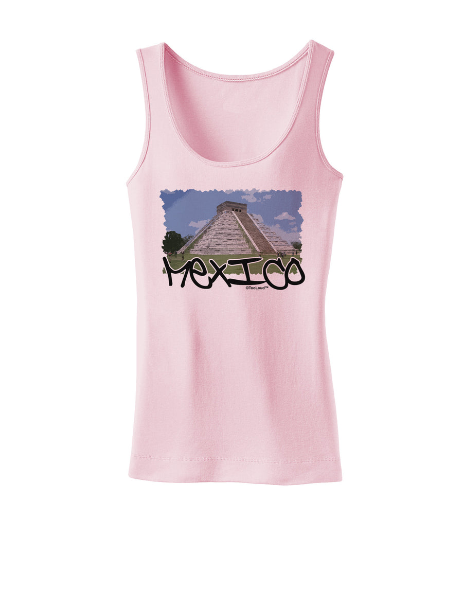 Mexico - Mayan Temple Cut-out Womens Tank Top-Womens Tank Tops-TooLoud-White-X-Small-Davson Sales