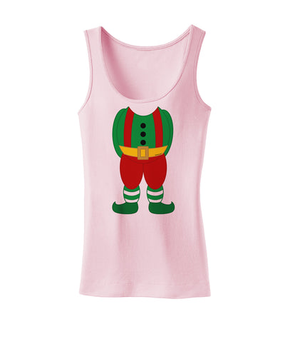 Christmas Elf Boy Character Body Womens Tank Top-Womens Tank Tops-TooLoud-SoftPink-X-Small-Davson Sales