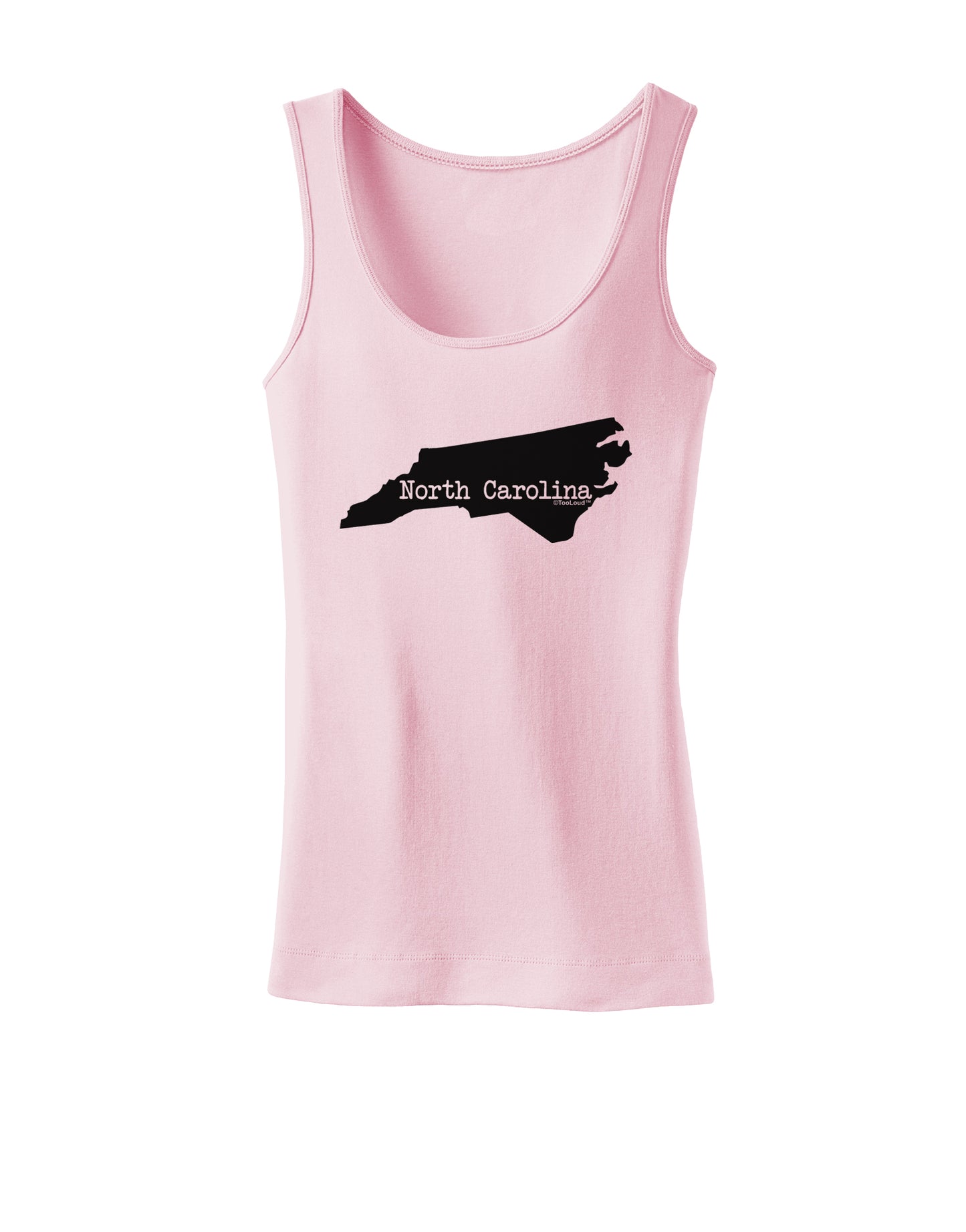 North Carolina - United States Shape Womens Tank Top by TooLoud-Womens Tank Tops-TooLoud-SoftPink-X-Small-Davson Sales