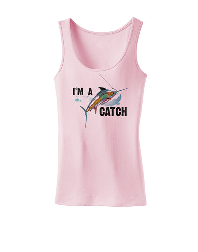 I'm A Catch Swordfish Womens Tank Top-Womens Tank Tops-TooLoud-SoftPink-X-Small-Davson Sales