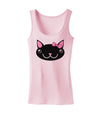 Kyu-T Head - Night Kawaia the Cute Girl Critter Womens Tank Top-Womens Tank Tops-TooLoud-SoftPink-X-Small-Davson Sales