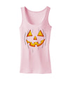 Halloween Glow Smiling Jack O Lantern Womens Tank Top-Womens Tank Tops-TooLoud-SoftPink-X-Small-Davson Sales