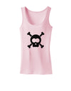 Black Skull and Crossbones Womens Tank Top-Womens Tank Tops-TooLoud-SoftPink-X-Small-Davson Sales