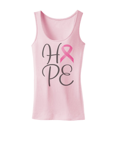 Hope - Breast Cancer Awareness Ribbon Womens Tank Top-Womens Tank Tops-TooLoud-SoftPink-X-Small-Davson Sales