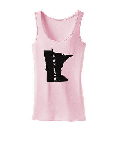 Minnesota - United States Shape Womens Tank Top-Womens Tank Tops-TooLoud-SoftPink-X-Small-Davson Sales