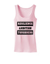 RESILIENCE AMBITION TOUGHNESS Womens Petite Tank Top-Womens Tank Tops-TooLoud-SoftPink-X-Small-Davson Sales