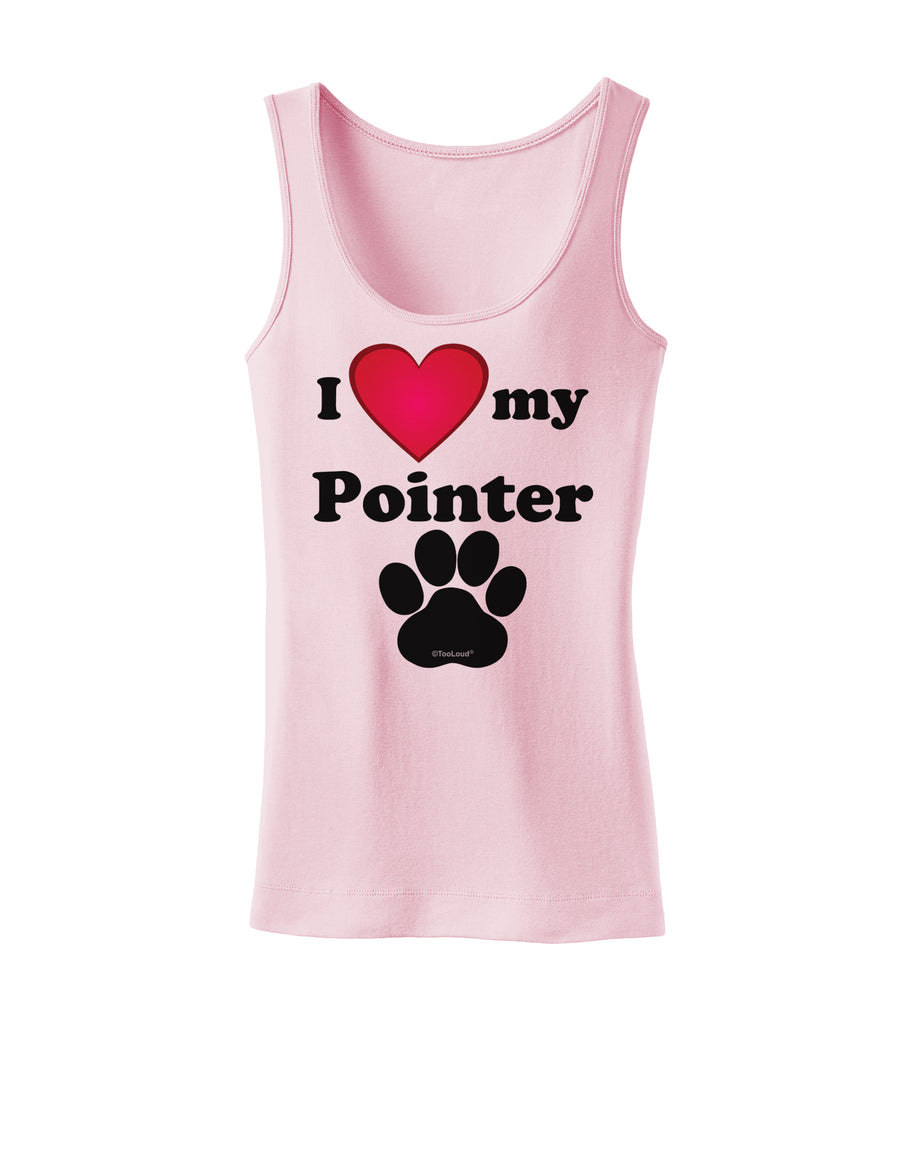 I Heart My Pointer Womens Petite Tank Top by TooLoud-TooLoud-White-X-Small-Davson Sales