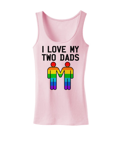 I Love My Two Dads LGBT Womens Tank Top-Womens Tank Tops-TooLoud-SoftPink-X-Small-Davson Sales