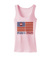 American Bacon Flag - Stars and Strips Womens Tank Top-Womens Tank Tops-TooLoud-SoftPink-X-Small-Davson Sales