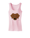 Cute Chocolate Labrador Retriever Dog Womens Tank Top by TooLoud-Womens Tank Tops-TooLoud-SoftPink-X-Small-Davson Sales