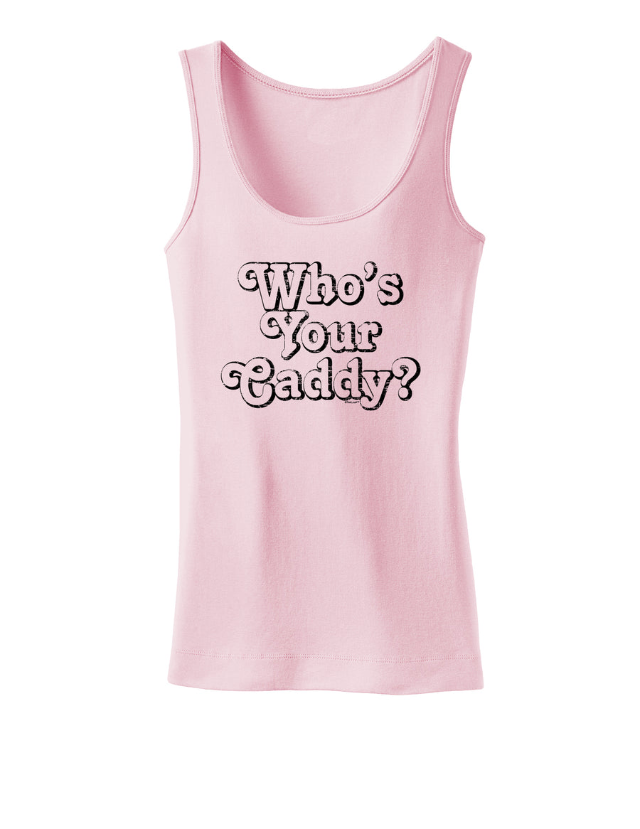 Who's Your Caddy Womens Tank Top-Womens Tank Tops-TooLoud-White-X-Small-Davson Sales