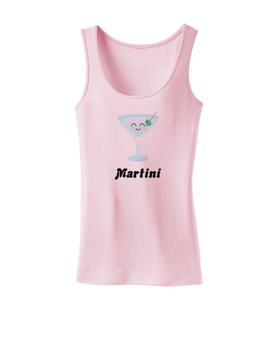 Cute Martini Text Womens Tank Top-Womens Tank Tops-TooLoud-SoftPink-X-Small-Davson Sales