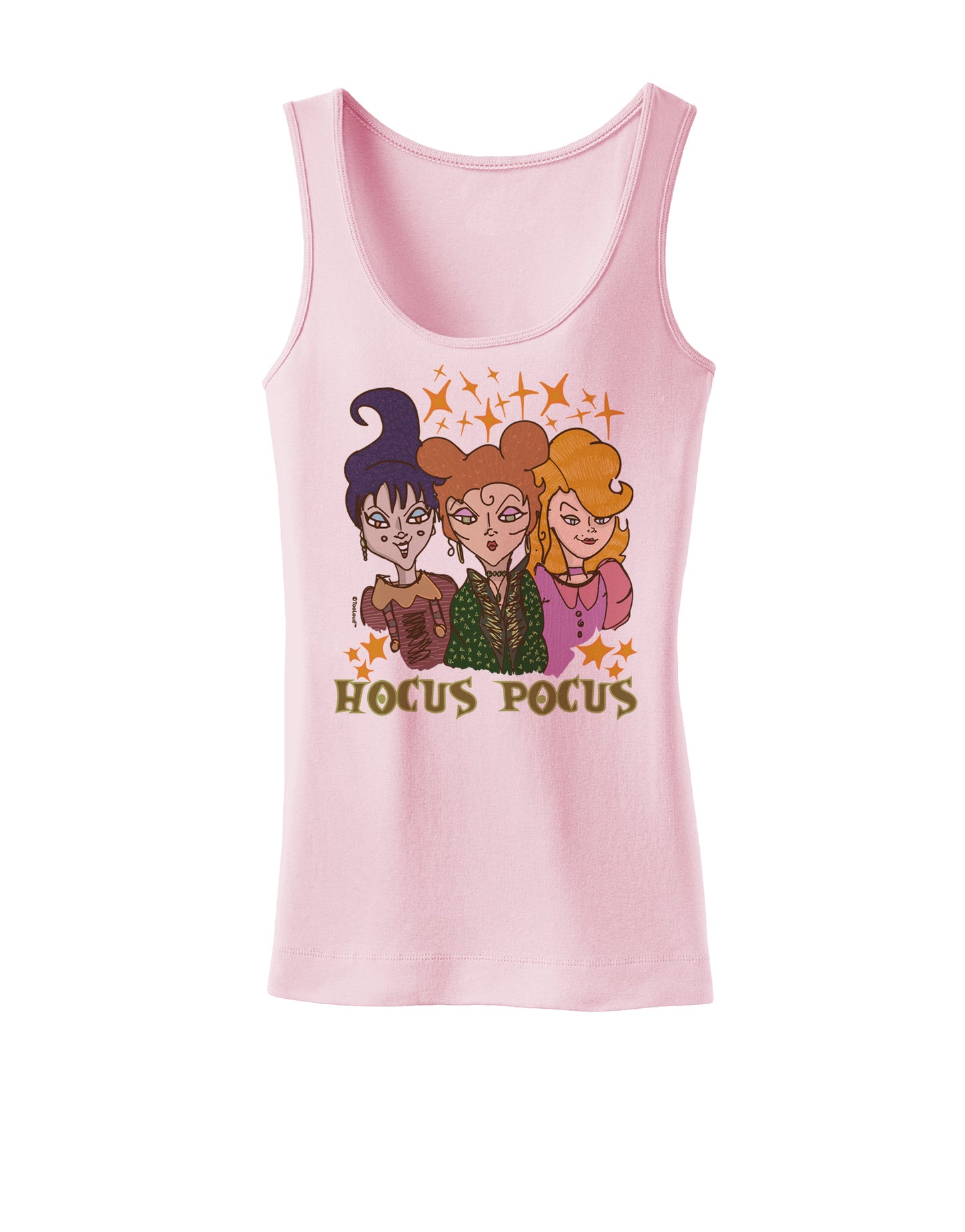 Hocus Pocus Witches Womens Petite Tank Top-Womens Tank Tops-TooLoud-SoftPink-X-Small-Davson Sales