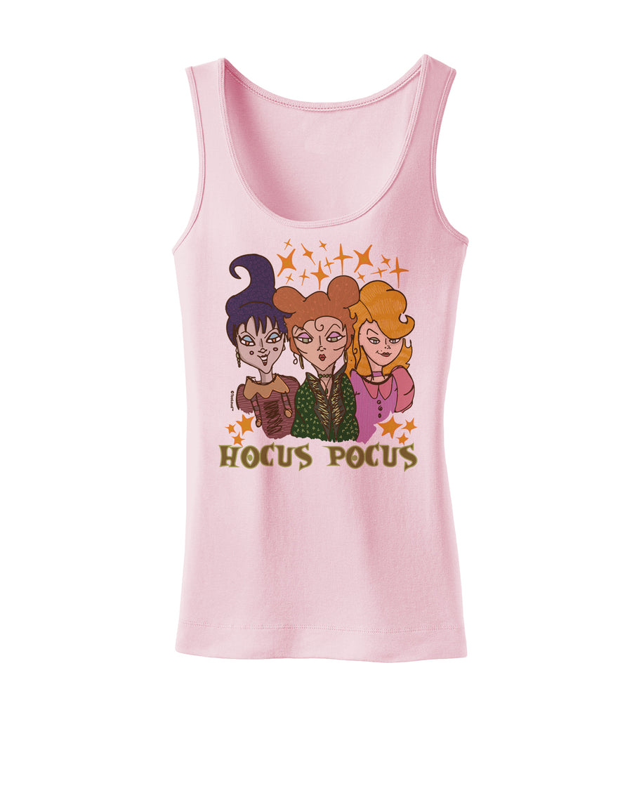 Hocus Pocus Witches Womens Petite Tank Top-Womens Tank Tops-TooLoud-White-X-Small-Davson Sales