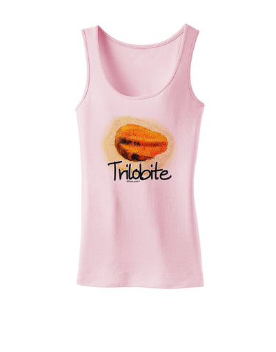 TooLoud Trilobite Fossil Watercolor Text Womens Tank Top-Womens Tank Tops-TooLoud-SoftPink-X-Small-Davson Sales