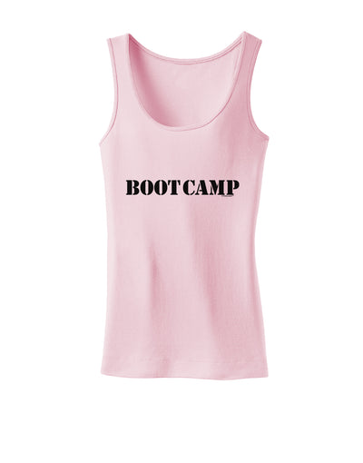 Bootcamp Military Text Womens Tank Top-Womens Tank Tops-TooLoud-SoftPink-X-Small-Davson Sales