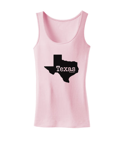 Texas - United States Shape Womens Tank Top by TooLoud-Womens Tank Tops-TooLoud-SoftPink-X-Small-Davson Sales