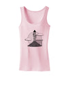 Moonlit Wizard Tower - Grayscale Womens Tank Top-Womens Tank Tops-TooLoud-SoftPink-X-Small-Davson Sales